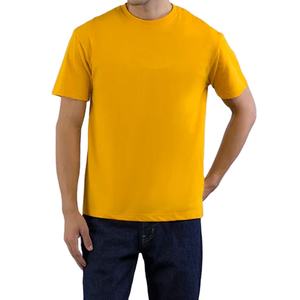 Camiseta de manga corta con cuello redondo de algodón 100 % de primera calidad para hombre, longitud regular, camiseta para hombre con logotipo personalizado - Product Image 1