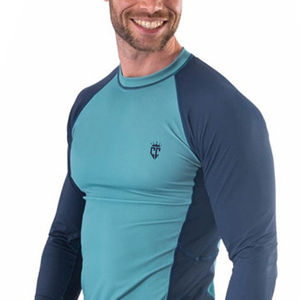 OEM Hombres Cómodo Gimnasio Fit Long Rash Guard Venta caliente Diseño personalizado con el mejor precio Impresión sublimada Patrón liso - Product Image 5