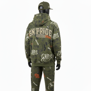 Latest Design Unisex Sublimated Hooded Solid Tracksuit <b>Top</b> Trending Professional OEM Manufactured Embroidery Breathable - Product Image 3