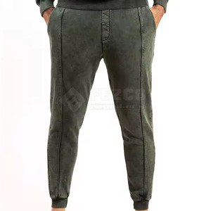 OEM custom track suit Solid color acid wash hoodie Cotton breathable fleece suit Quick dry winter wear Hooded Casual Winter Wear - Product Image 3