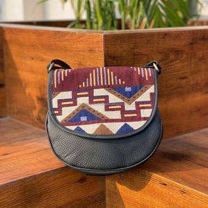 Nuevo bolso bandolera Jacquard de cuero genuino de gran venta, multiuso, nuevo diseño Vintage, bandolera, producto a granel de tarifa barata - Product Image 3