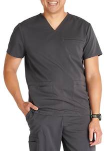 Nuevo estilo uniforme hombres Scrubs conjuntos moda elegante Scrubs venta al por mayor personalizado médico enfermera uniforme manga corta para hombres - Product Image 5
