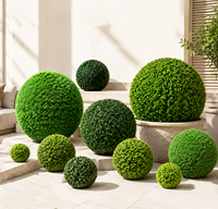 Esferas Grandes de Topiario Artificial de Boj, Plantas Verdes Falsas para Interiores y Exteriores, Jardín, Patio, Paisajismo, Decoración del Hogar, Venta al por Mayor