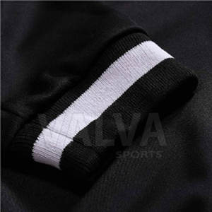 ชุดแทร็กกีฬาของผู้ชายชุดวิ่งตามสั่งผ้าฝ้ายโพลีเอสเตอร์สีพื้นเสื้อมีซิปดีไซน์ให้เลือกเป็นคู่พิมพ์ลายขนาดพิเศษ - Product Image 6