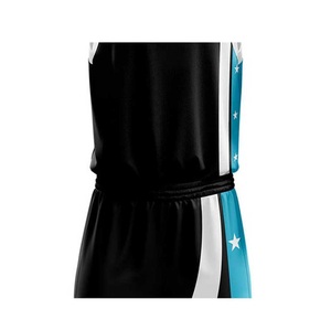 Último diseño personalizado baloncesto uniforme poliéster transpirable tela sublimada impresión sin mangas Jersey de COSH - Product Image 4