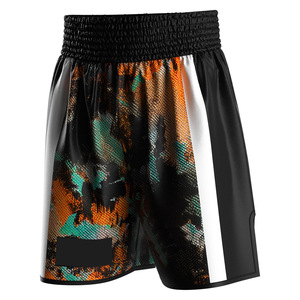 Custom Men Boxing <b>Shorts</b> 2025 New for Sparring Breathable Quick Dry Lightweight Durable 100% <b>Polyester</b> Fabric Custom Logo Wear - Product Image 1