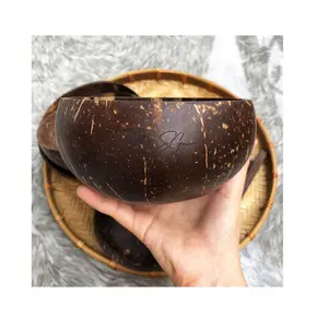 Coconut Shell Bowls Material Feature Low MOQ Exporter Quality Durable Price Cheap Coconut Bowl Vietnam