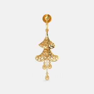 Boucles d'oreilles pendantes Rumi en or de luxe | Bijoux de déclaration élégants - Product Image 4