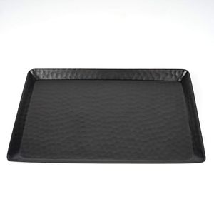 Plateau martelé noir de luxe pour la maison Restaurant Hôtel utiliser dans le prix de gros avec personnalisation du logo - Product Image 5