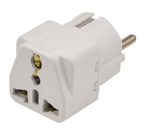 อะแดปเตอร์ปลั๊กไฟแบบพกพาสำหรับเดินทาง ใช้ได้กับปลั๊กไฟ EU UK AU - Product Image 1