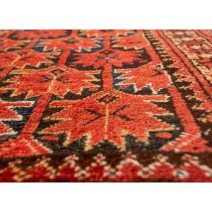 Alfombras de Lana Anudadas a Mano Kiaan de Gran Tamaño, Rectangulares de 9x12, con Patrón Geométrico Abstracto para Entrada, Pasillo, Modelo Paem-204 Rojo Naranja - Product Image 3