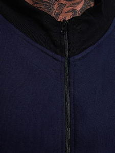 ชุดวอร์มผู้ชายผ้าฟลีซเนื้อหนา 100% ผ้าฝ้าย แบบสั่งทำพิเศษ พร้อมแจ็คเก็ตซิปและกางเกงผ้าฝ้าย - Product Image 3