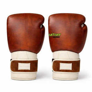 Gants de boxe en cuir PU pour hommes et femmes, vente en gros OEM, pour entraînement, sparring, kickboxing, équipement de gym - Product Image 4