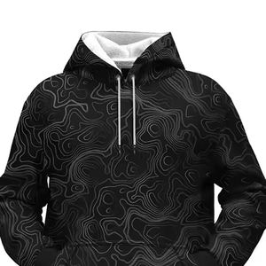 เสื้อฮู้ดแบบซับลิเมชันสำหรับผู้ชายเสื้อฮู้ดแบบลำลองพิมพ์ลาย - Product Image 3