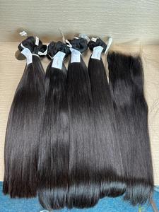 ผมมนุษย์แบบเส้นเดียวตรงตรงแนวเส้นใยเดี่ยวทำจากด้าย100% หนังกำพร้าเรียเวียดนาม - Product Image 4