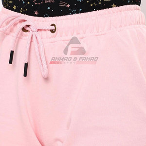 Shorts pour femmes à taille haute élastique, décontractés, sans coutures, séchage rapide, 100% coton respirant, pour l'été, fabriqués au Pakistan - Product Image 4