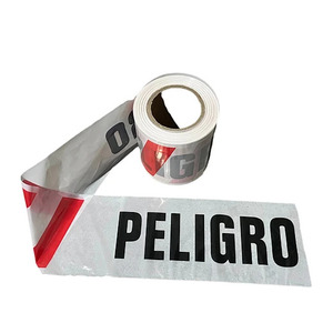 Cinta de Advertencia Amarilla y Negra de 75 mm x 300 m, Sin Adhesivo, de Polietileno, para Señalización de Seguridad, OSHA 1910.144 - Product Image 2
