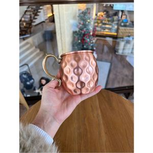 Mug à Moscow Mule en cuivre martelé |   Coupe à cocktail en cuivre massif |   Mug en cuivre de 16 oz pour bar et restaurant, ensemble de mugs en cuivre en gros - Product Image 6