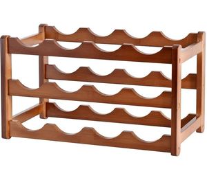 New Solid Wood Tabletop Wine Bottle Rack Holder for <b>Kitchen</b> Home Decoration Dining <b>Table</b> champagne Wine Display Rack Holder bar - Product Image 4