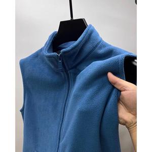 Oem Customized Logo Design trendy versatile spring and autumn style casual <b>vest</b> warm fleece Jacket - Product Image 6