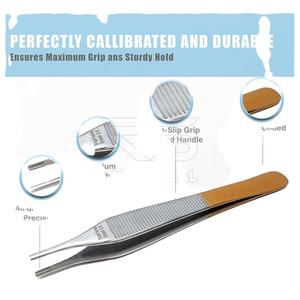 Gran oferta, pinzas dentales TC de acero inoxidable de 8,5 cm, pinzas quirúrgicas rectas, instrumento Dental de precisión Manual para profesionales - Product Image 4