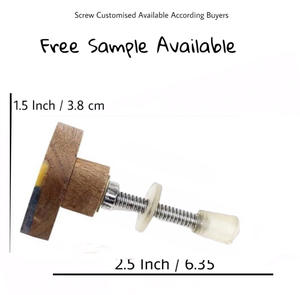 Boutons en corne d'os en résine de forme ovale au design moderne Poignées de qualité d'exportation pour armoires de cuisine et armoires - Product Image 3