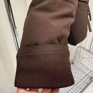 Veste bouffante d'hiver de couleur personnalisée marron pour femmes grande taille à capuche coque en Nylon imperméable respirant matelassé pour l'extérieur - Product Image 5