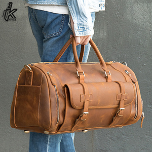 Sacs de voyage Vintage en cuir de vache véritable pour hommes, style crazy horse - Product Image 5