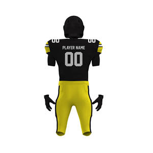 Maillot de football américain respirant grande taille à manches courtes, design personnalisé 2026, couleur unie de haute qualité - Product Image 6