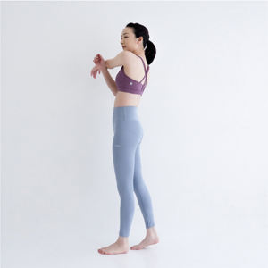 Pantalones Deportivos Largos, Elásticos, de Secado Rápido, Transpirables, Color Azul Niebla, para Yoga y Fitness, Marca Mukasa - Product Image 3