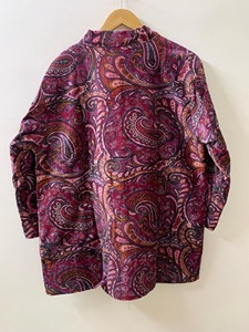 Bata Kimono de Terciopelo de Algodón Hecha a Mano con Estampado Floral, Regalo para Novia - Product Image 4