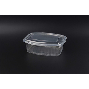 Contenitore per Alimenti Ovale con Coperchio a Cerniera in PP da 2000cc - 8 Confezioni x 25 Pezzi - B2B - Product Image 1