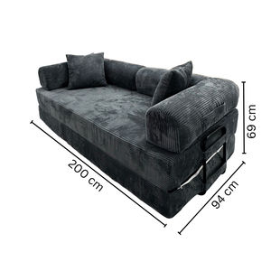 Canapé en mousse pour adultes, canapé-lit en mousse compressée multifonctionnel, canapé-lit de sol paresseux, canapé-lit en éponge pleine pour adolescents - Product Image 5