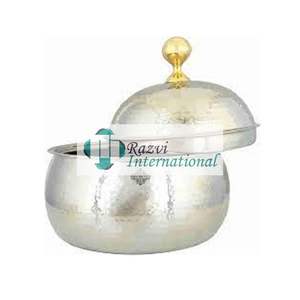 Plato de acero plateado pulido para servir, plato para restaurante y Hotel, plato para servir, boda y restaurante, almacenamiento de alimentos, olla caliente - Product Image 6