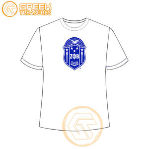 T-shirt pour femmes Zeta Phi Beta personnalisé en gros vêtements de sororité t-shirts en coton vêtements de fraternité pour femmes plus fines - Product Image 1