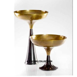 Impressionnant bols de service pour la maison hôtel Restaurant plats couleur argent aluminium Design moderne métal couleur argent bols - Product Image 4