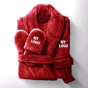 2025 peignoir mâle flanelle Robe mâle hommes peignoir hiver longue Robe hommes peignoirs de bain vêtements de maison - Product Image 2