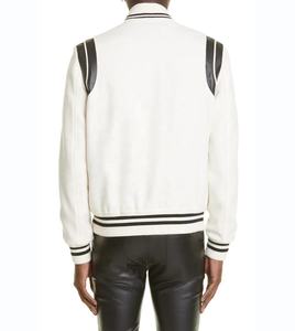 Chaquetas universitarias personalizadas para hombre 2024 para otoño e invierno, chaqueta de béisbol con logotipo bordado de alta calidad, tela de lona con letras - Product Image 2