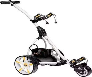 Chariot de golf électrique DE Quality Bat Caddy X3R, modèle original, batterie lithium 20Ah, télécommande, matériau aluminium argenté, BRAND - Product Image 4