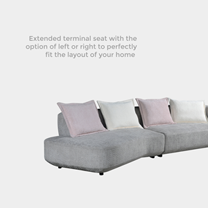 Rembourrage en mousse haute densité Canapé 3/4 places Cadre en bois Ressort zig-zag Amorti confortable pour hôtel Durable Salon facile - Product Image 3