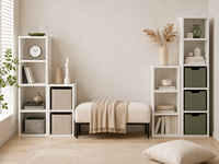 Petites étagères de rangement modernes en bois, combinables librement, pour économiser de l'espace, pour appartement, salon, meubles