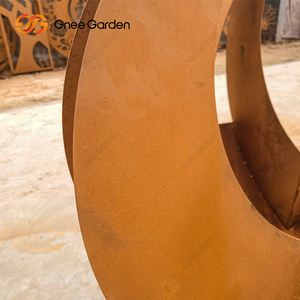 Forme irrégulière Rectangle Triangle Carré Rond Cône Décoratif Corten Acier Métal Plante Succulente Fleur Jardin Pots Jardinières - Product Image 6