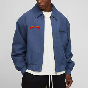 Veste d'université grande taille de haute qualité pour hommes OEM broderie personnalisée Logo manches Patchwork Streetwear Vestes d'université pour homme - Product Image 4