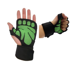 2025 gants d'haltérophilie pour hommes extensible dos maille PU cuir paume gants d'haltérophilie gants de Fitness personnalisé - Product Image 2