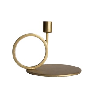 Candelero decorativo, candelabro para iglesia, hogar, jardín, cueva, decoración, candelabro, latón, candelabro dorado, precio al por mayor - Product Image 1