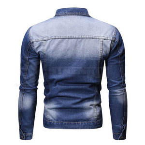 Chaqueta vaquera para hombre de MOQ bajo, chaqueta vaquera más vendida, ropa de moda para hombre, chaqueta vaquera de algodón para hombre - Product Image 3
