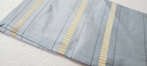 Pure SIk Dupioni and Silk Taffeta Fabric Cut Pieces of Size 1 Meter to 2 Meter for Scrapbooking & Craft Projects in Grey - Product Image 2