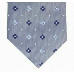 Corbata Clásica Elegante para Hombre, Color Gris, Talla Regular, Corbata de Moño, Jacquard Floral, con Rayas y Estampado de Puntos, de Seda, Algodón, Lana y Poliéster, Informal - Product Image 3