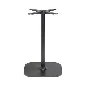 Piétement de <span class=keywords><strong>table</strong></span> <span class=keywords><strong>en</strong></span> <span class=keywords><strong>fonte</strong></span>, hauteur 73 cm, carré 46x46 cm, pieds ronds <span class=keywords><strong>en</strong></span> acier, colonne pour tables de restaurant et bistro jusqu'à 100 cm de diamètre. - Product Image 1