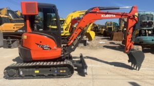 Miniexcavadora Kubota U35 de 3.5 toneladas de segunda mano de alto rendimiento con motor EPA para renovación de jardines - Product Image 2